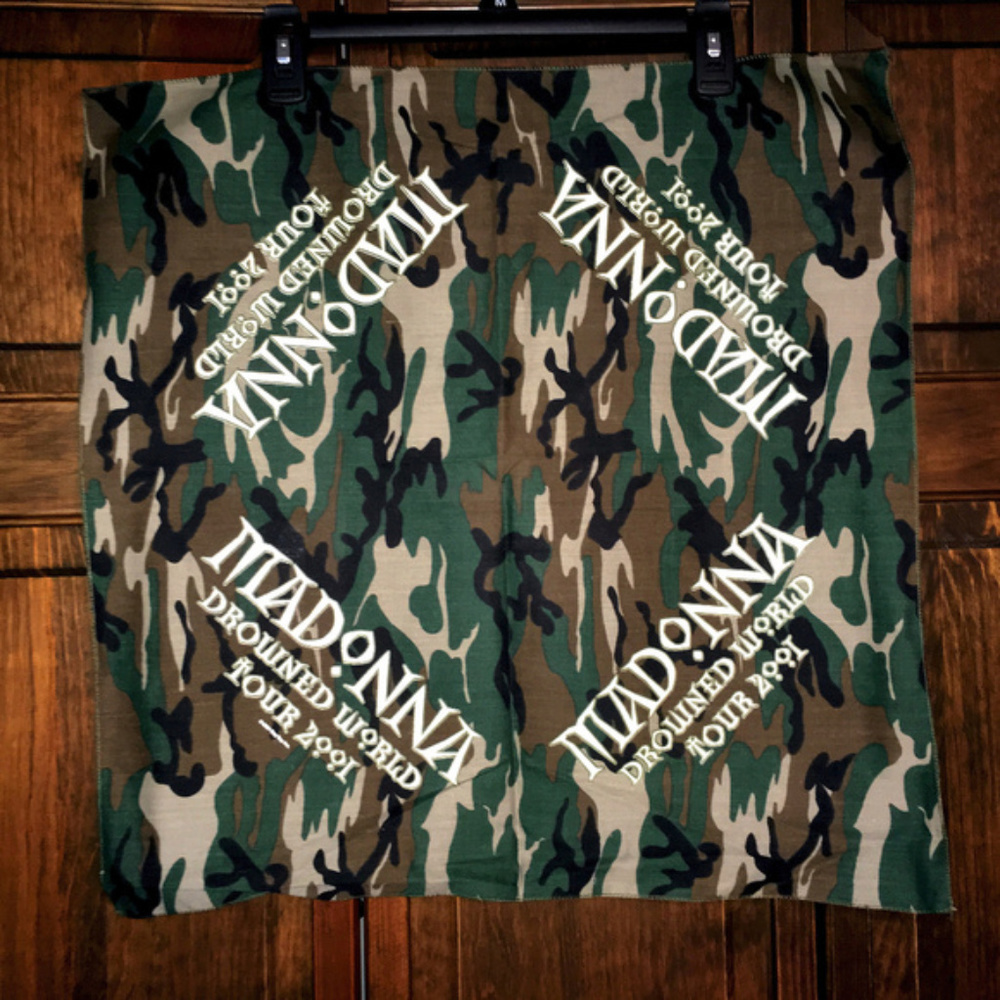 Madonna Drowned World Tour Bandana (Camouflage) - Picture 5 of 8